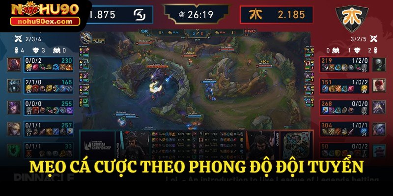 Mẹo Cá Cược Liên Minh Hay, Đảm Bảo Thành Công Tại Nohu90 3 Mẹo cá cược theo phong độ đội tuyển